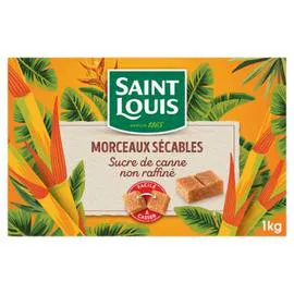 SAINT LOUIS Sucre morceaux sécables de canne 1kg