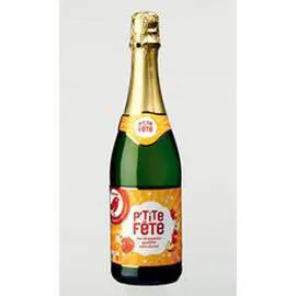 AUCHAN RIK & ROK Jus de pomme gazéifié sans alcool P'tite fête 75cl