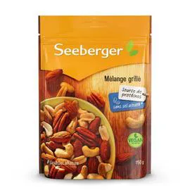 SEEBERGER Fruits secs mélange grillées non salées 150g