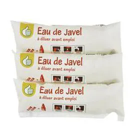 AUCHAN, POUCE Berlingots d'eau de javel à diluer 3x250ml