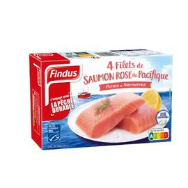 FINDUS Filets de saumon rose du Pacifique 4x100g