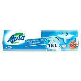 APTA Sac poubelle salle de bains 10 l x20