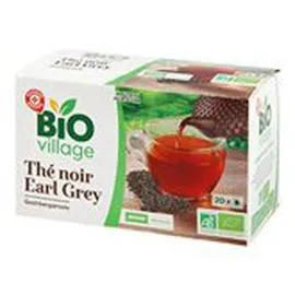 MARQUE REPÈRE, BIO VILLAGE Thé noir Earl Grey Bio - x20 36g