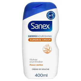 SANEX Gel Douche Hydratant Peaux Sèches Surgras Oil Dermonourishing 400ml