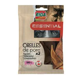 RIGA Essential Snack chiens oreilles de porc x2 x2