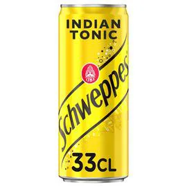 SCHWEPPES Indian Tonic - Soda aux extraits d'écorces de quinquina 330ml