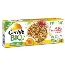 GERBLÉ BIO Biscuits petit déjeuner muesli Bio 132g