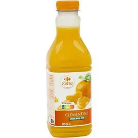 CARREFOUR EXTRA Jus de clémentine 100% pur jus 90cl