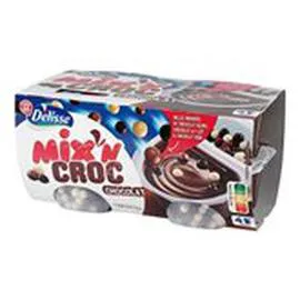 MARQUE REPÈRE, DÉLISSE Crème dessert Choco Billes bicompartiment 4x117g