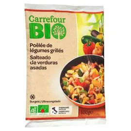 CARREFOUR BIO Légumes cuisinés poêlée de légumes grillés bio 600g