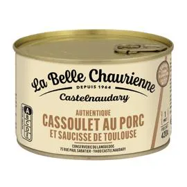 LA BELLE CHAURIENNE Plat cuisiné cassoulet au porc 420g