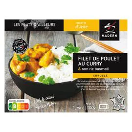 MADERN Plat cuisiné poulet au curry 300g