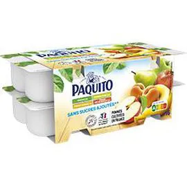 PAQUITO Spécialité de fruits panaché sans sucres ajoutés 16x100g
