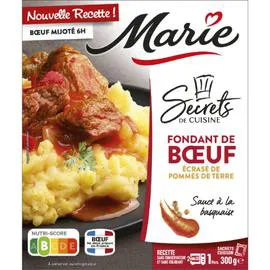 MARIE Plat cuisiné boeuf et pomme de terre écrasée 300g