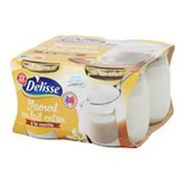 MARQUE REPÈRE, DÉLISSE Yaourts aromatisés Vanille 4x125g