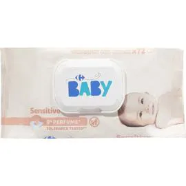 CARREFOUR BABY Lingettes bébé Sensitive x72 