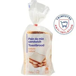 CARREFOUR Pain de mie Nature 750g