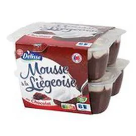 MARQUE REPÈRE, DÉLISSE Mousse à la liégeoise Chocolat 8x80g