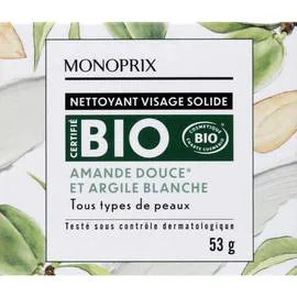 MONOPRIX BIO Nettoyant visage solide bio 53g