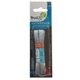 LA BROSSE ET DUPONT, TROTT & GO Lacets Pailletes Argent l'unité