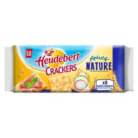 LU, HEUDEBERT Biscuits apéritifs crackers nature 250g