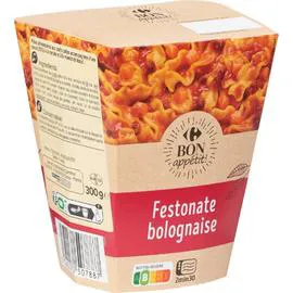 CARREFOUR BON APPÉTIT Plat cuisiné Festonate Bolognaise 300g