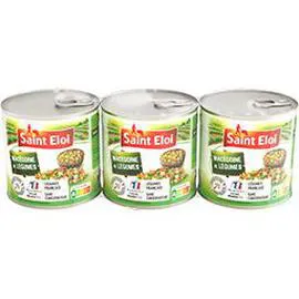 SAINT ELOI Macédoine de légumes 3x130g