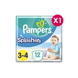 PAMPERS Couches Splashers Taille 3-4 x12