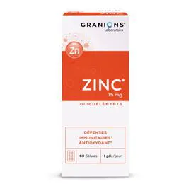 GRANIONS Complément alimentaire défenses immunitaire zinc x60