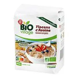 MARQUE REPÈRE, BIO VILLAGE Flocons d'avoine Bio 500g