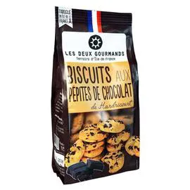 LES DEUX GOURMANDS Biscuits aux pépites de chocolat de Hardricourt 150g