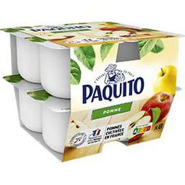 PAQUITO Dessert de fruits pomme 8x100g