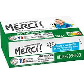 LES ELEVEURS VOUS DISENT MERCI Beurre demi-sel 250g