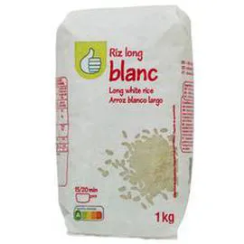 AUCHAN, POUCE Riz long blanc 1kg