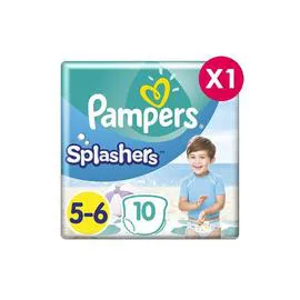 PAMPERS Couches Splashers Taille 5/6 x10