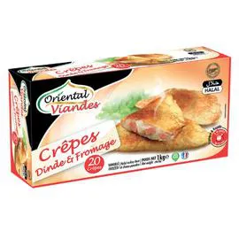 ORIENTAL VIANDES Crêpes halal dinde/fromage 20x50g