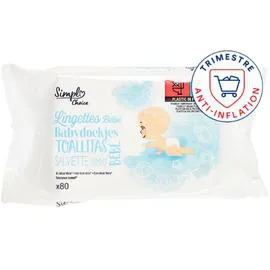 CARREFOUR SIMPL Lingettes bébé x80 