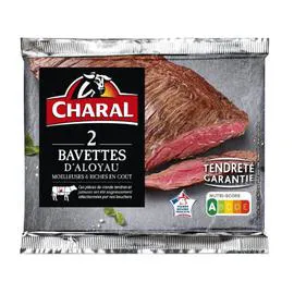 CHARAL Viande Bovine 2 bavette d'aloyau*** à griller 260g