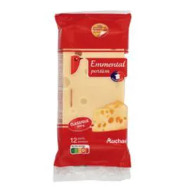 AUCHAN Emmental français en bloc 250g