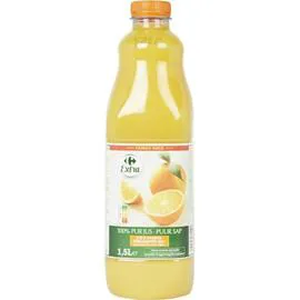 CARREFOUR EXTRA Jus d'orange pur jus avec pulpe 1,5l