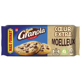 LU, GRANOLA Cookies coeur extra moelleux aux pépites de chocolat 312g