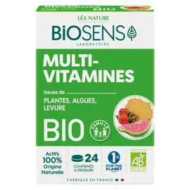 LÉA NATURE, BIOSENS Complément alimentaire multivitaminé Bio x24
