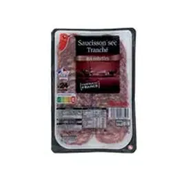 AUCHAN Saucisson sec aux noisettes tranché 120g