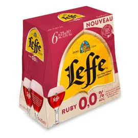 LEFFE Bière ruby 6x25cl