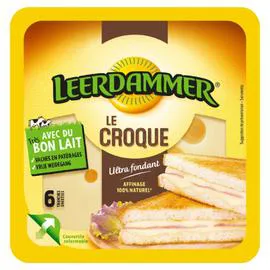 LEERDAMMER Fromage en tranche pour croque monsieur 150g