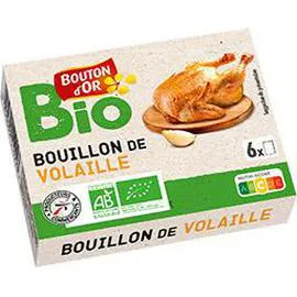 BOUTON D'OR BIO Bouillon de volaille BIO 6x11g