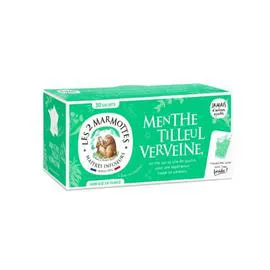 LES 2 MARMOTTES Infusion menthe tilleul verveine 42g