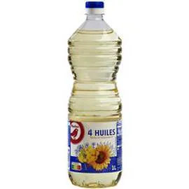 AUCHAN Mélange de 4 huiles végétales 1l