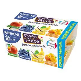 CHARLES & ALICE Compote Panachés P.Myrtilles 12x100g