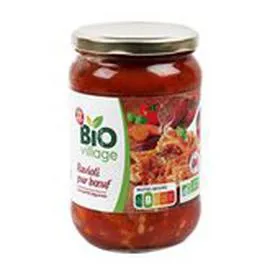MARQUE REPÈRE, BIO VILLAGE Ravioli boeuf Bio 700g